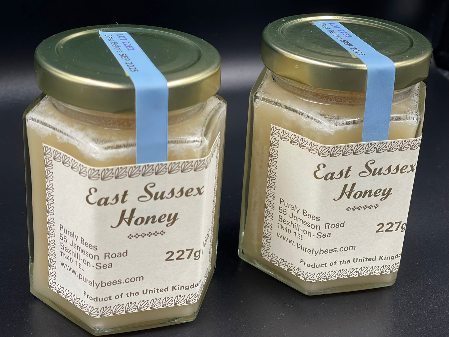 Classic Raw Honey, 2 jars (2x227g/8oz) - Set (crystallised) honey