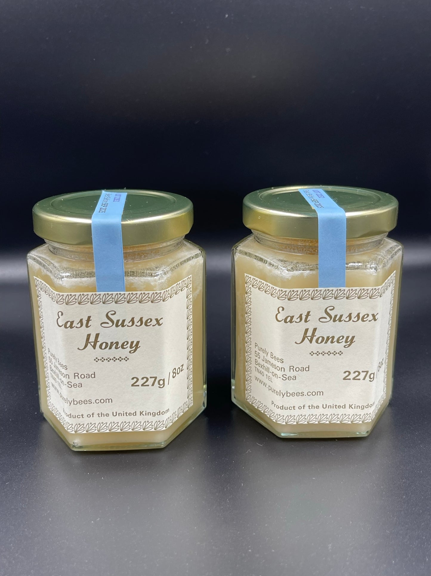 Classic Raw Honey, 2 jars (2x227g/8oz) - Set (crystallised) honey